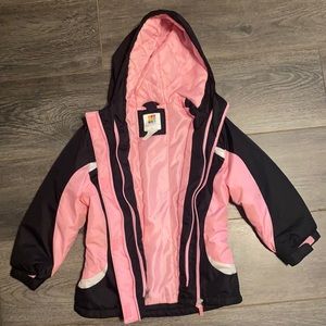A size 5 little girls winter coat.